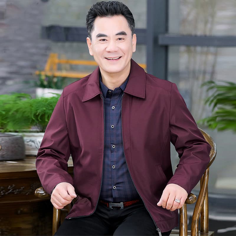50代メンズファッション アウター 上質シンプルライトジャケット