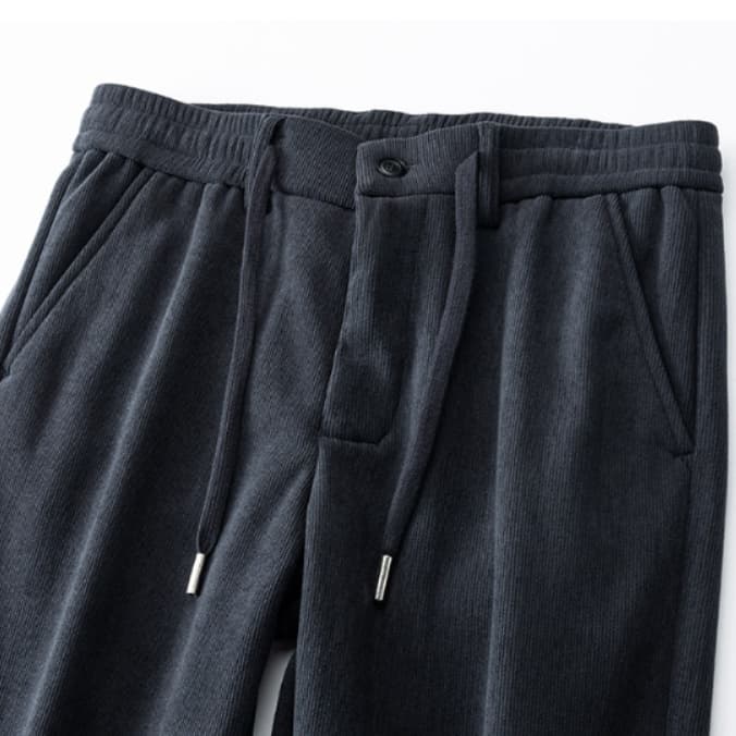 50代メンズファッション パンツ/ズボン コーデュロイリラックスワイドパンツ