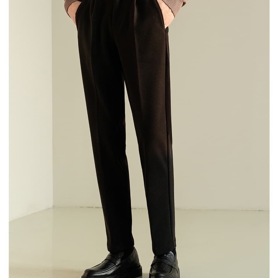 50代メンズファッション パンツ/ズボン テーパードきれいめなスラックス