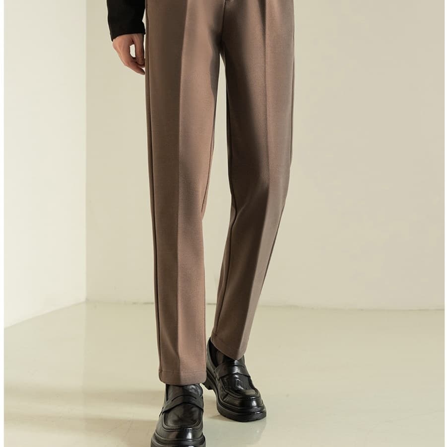 50代メンズファッション パンツ/ズボン テーパードきれいめなスラックス