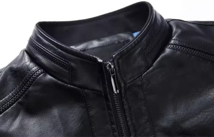 50代　メンズファッション60代も着こなせる アウター 大人の品格【シンプル革調ジャケット】革ジャン・ブラック/ブラウン 在庫少