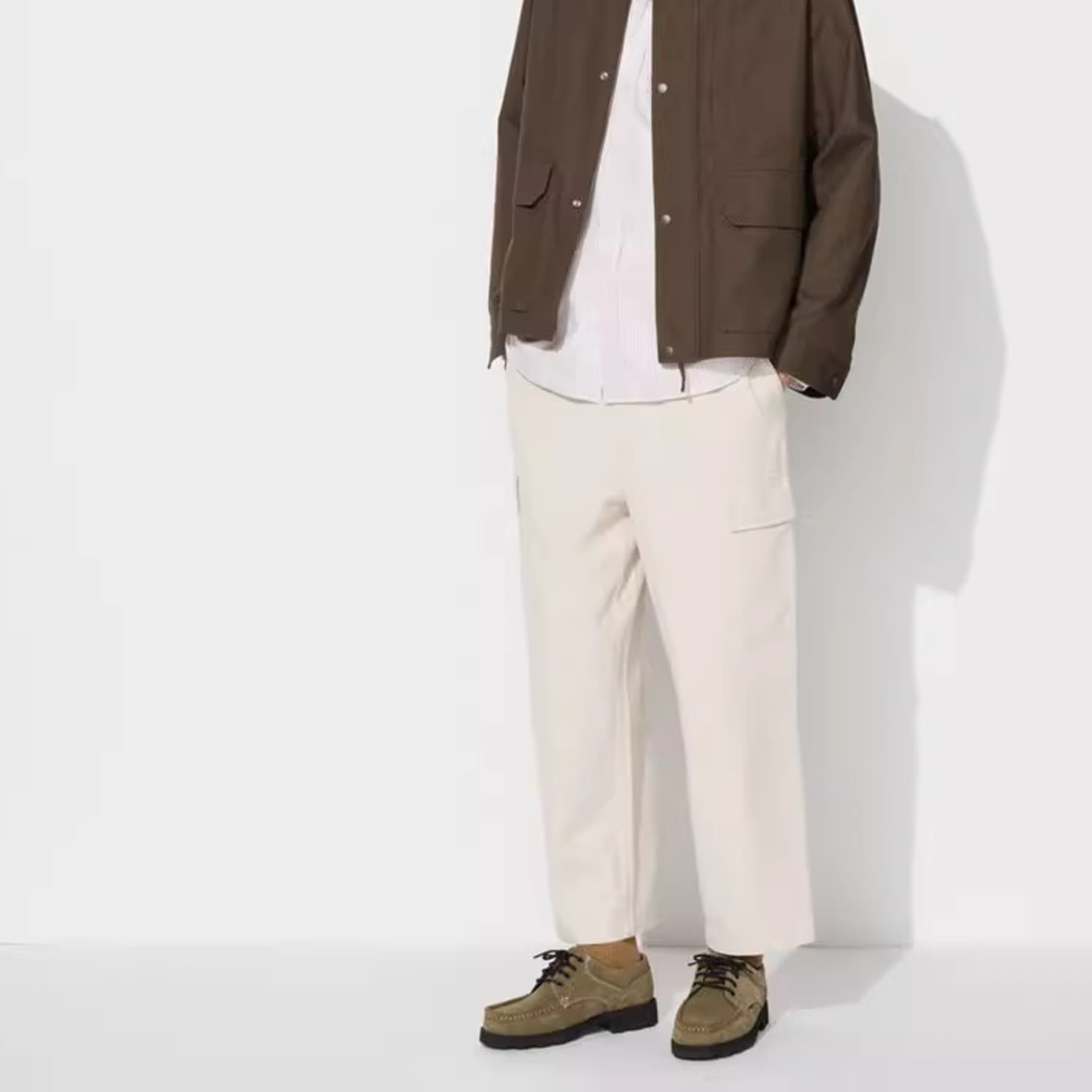 50代メンズファッション ストレートワイドシルエット イージーパンツ