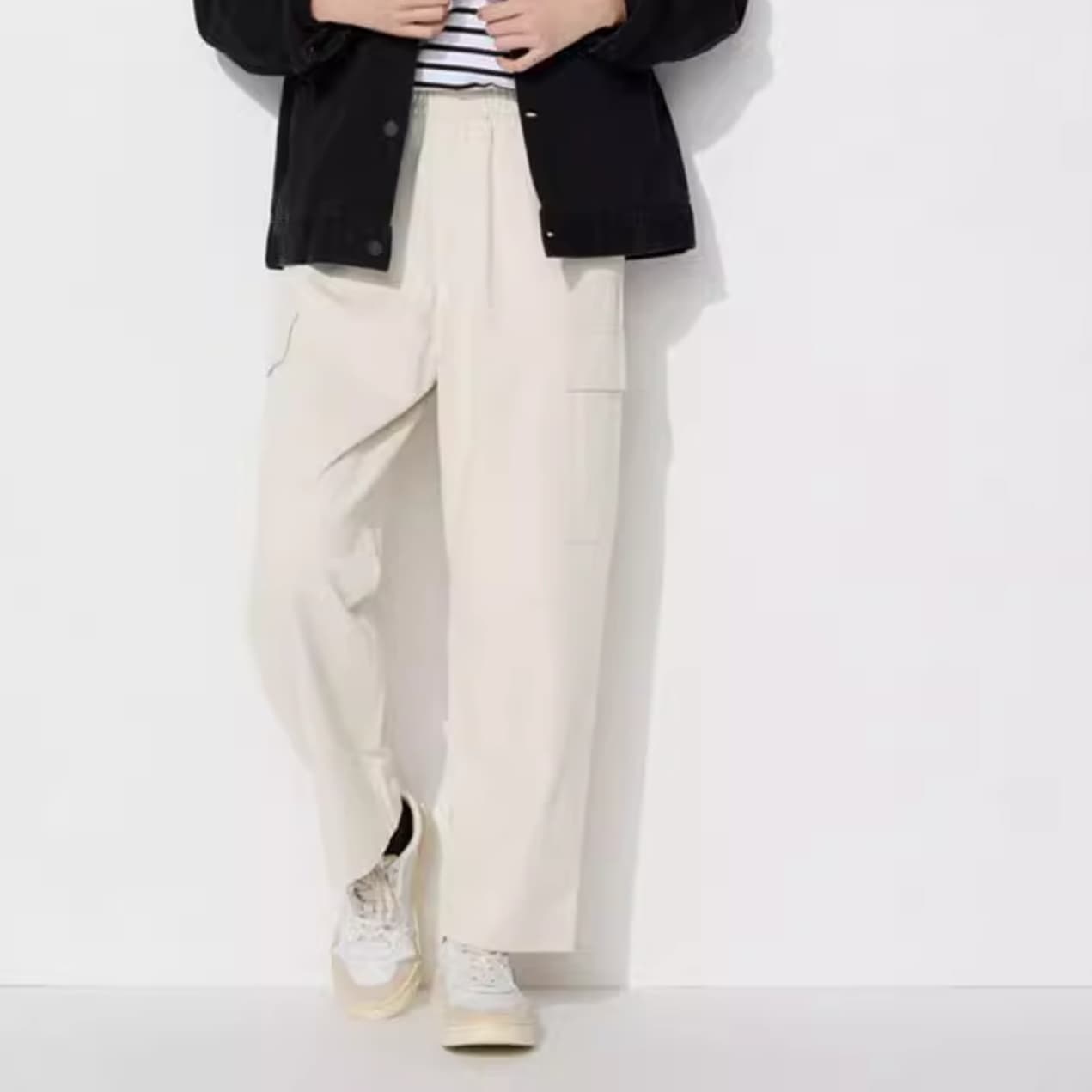 50代メンズファッション ストレートワイドシルエット イージーパンツ