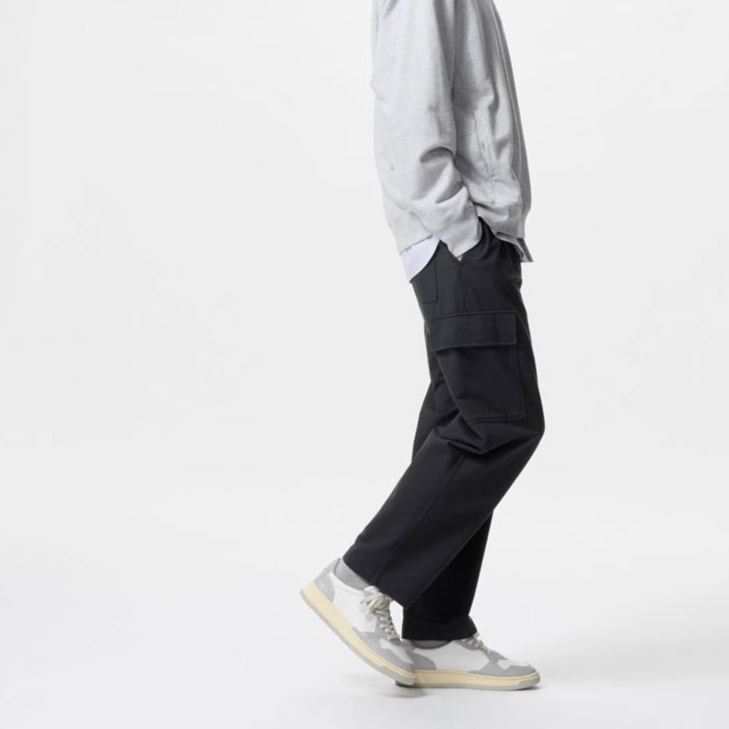 50代メンズファッション ストレートワイドシルエット イージーパンツ