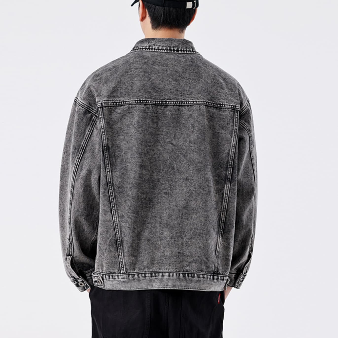 50代メンズファッション アウター　ビンテージ加工 【デニムジャケット】