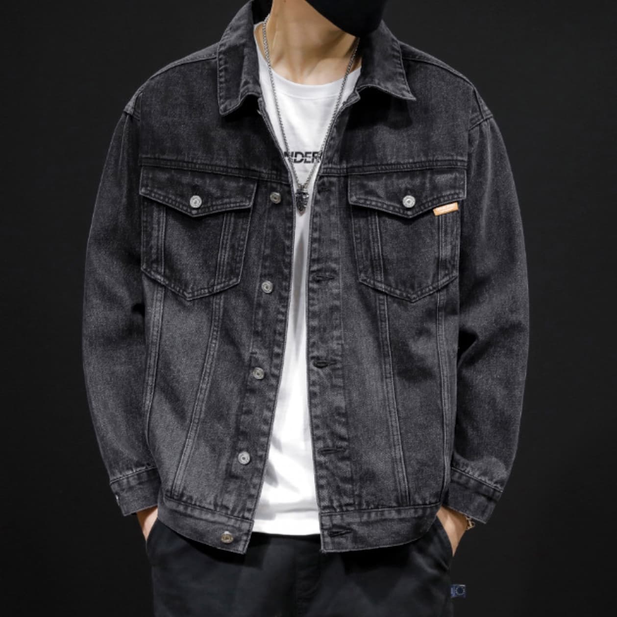 50代メンズファッション アウター　オーバーサイズ【デニムジャケット】
