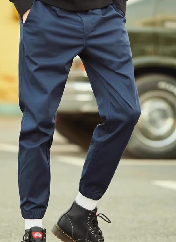 50代メンズファッション パンツ/ズボン 大人の裾【リブジョガーパンツ】