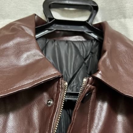 50代メンズファッション　アウター　本革のような上質な風合い【ブルゾンジャケット・革ジャン】