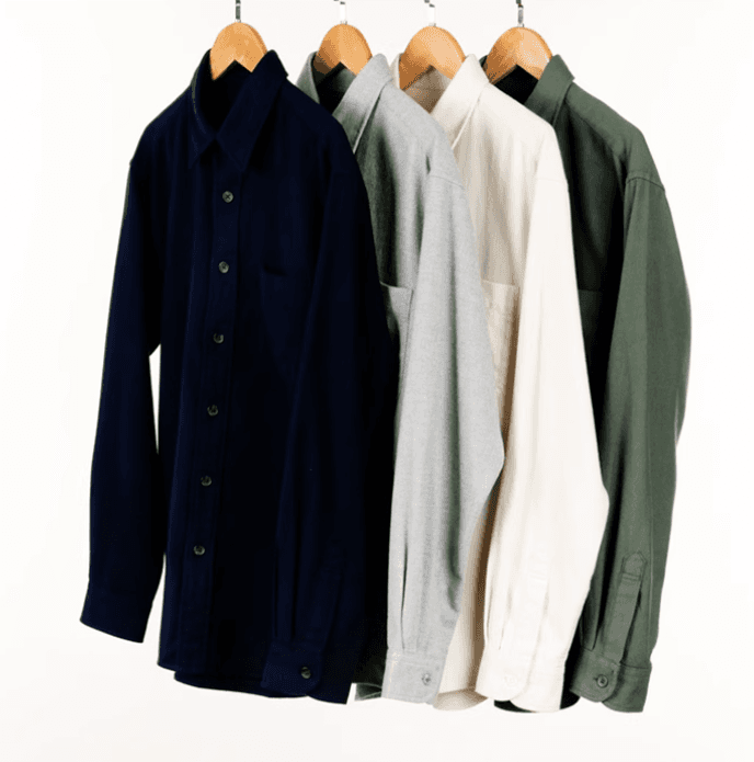 50代メンズファッション トップス ビッグシルエットシャツジャケット