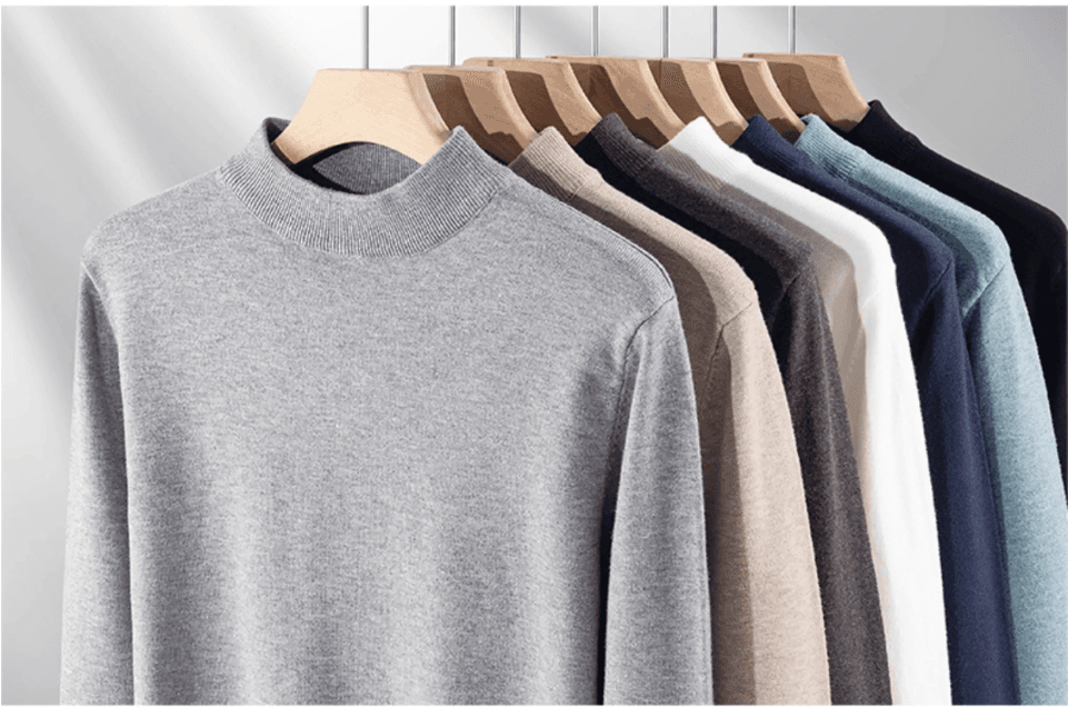 50代メンズファッション トップス 上品【モックネック・ニットセーター】