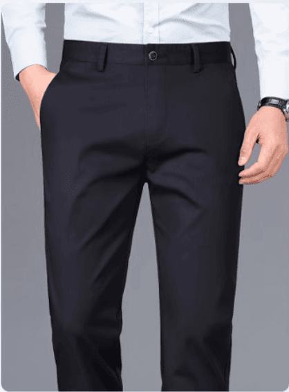 50代メンズファッション パンツ/ズボン ストレッチ素材美シルエットスラックス