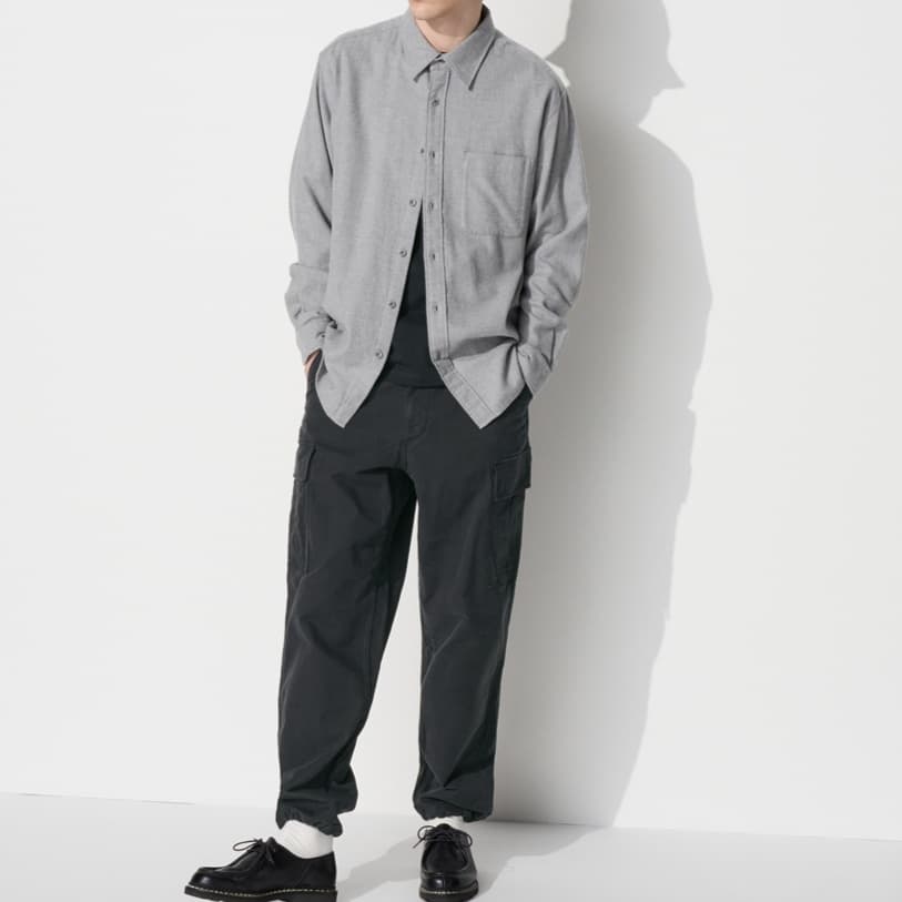 50代メンズファッション トップス ビッグシルエットシャツジャケット