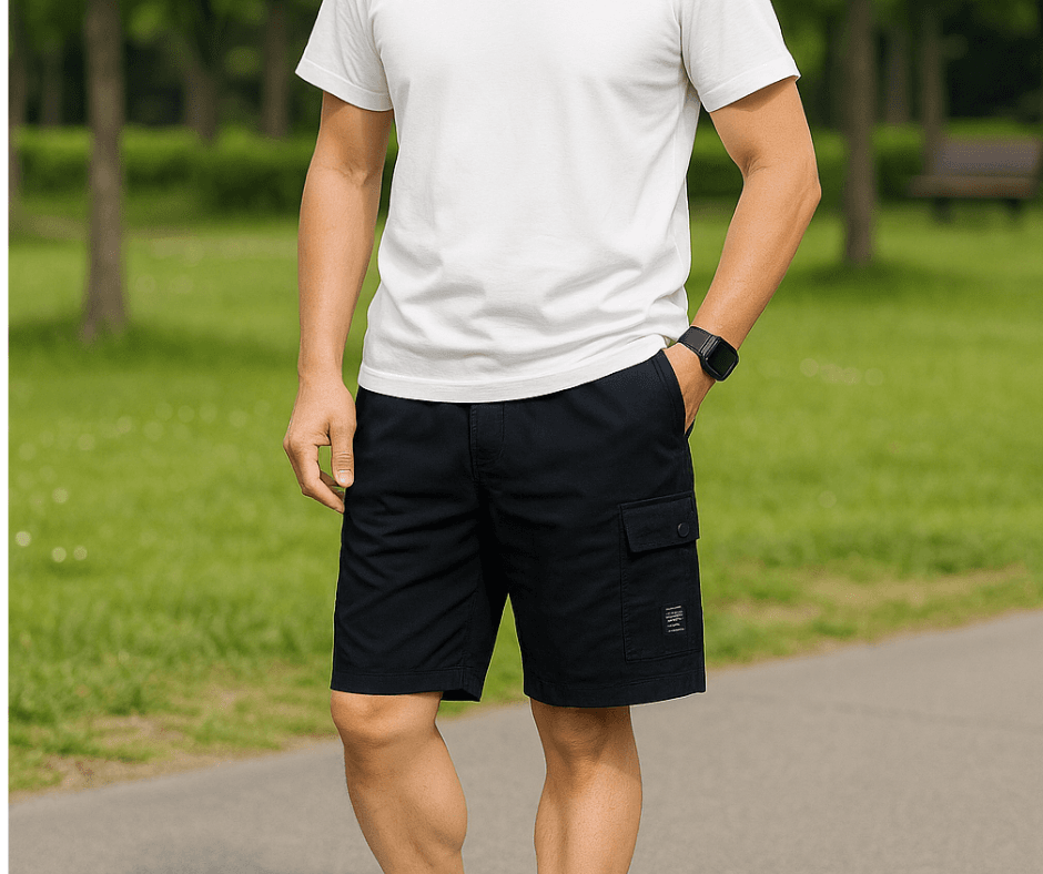 50代メンズファッション 涼やか快適【ハーフパンツ】