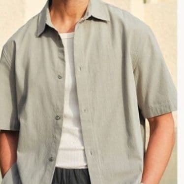 50代メンズファッション 上質シンプル【半袖シャツ】ブラック　 在庫なくなり次第終了