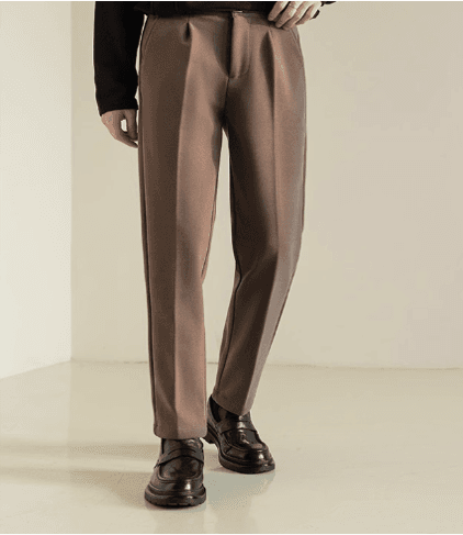 50代メンズファッション パンツ/ズボン テーパードきれいめなスラックス