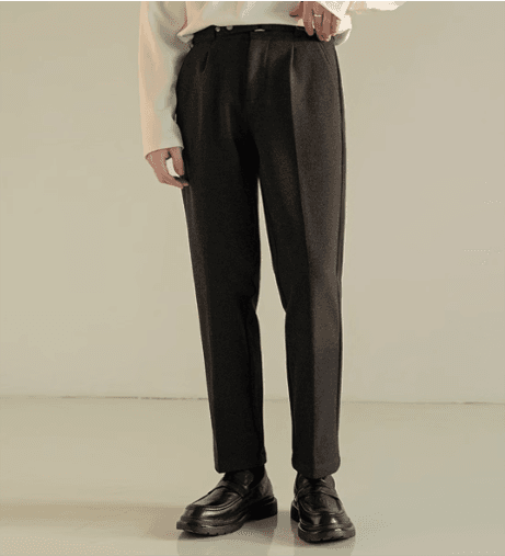 50代メンズファッション パンツ/ズボン テーパードきれいめなスラックス