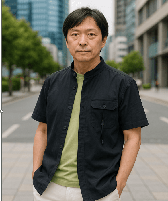 50代メンズファッション 機能性【半袖オーバーシャツ】