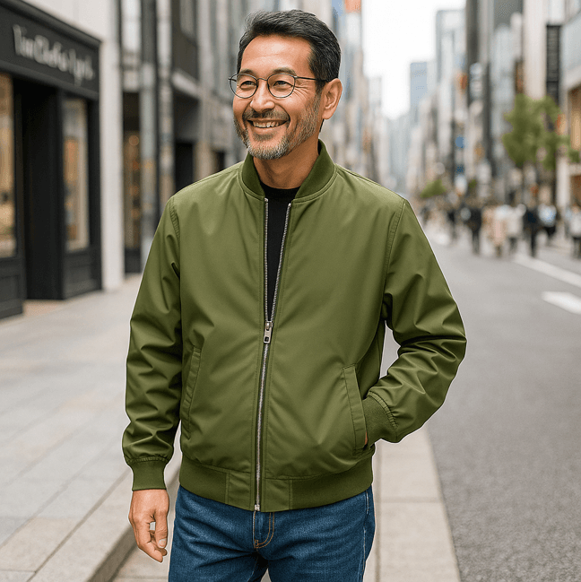50代メンズファッション アウター 【ミリタリーブルゾンジャケット】3カラー