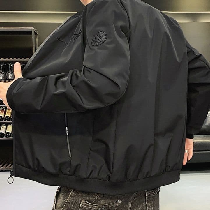 50代メンズファッション 上質素材使用軽量中綿入り【スタンドカラーブルゾン】