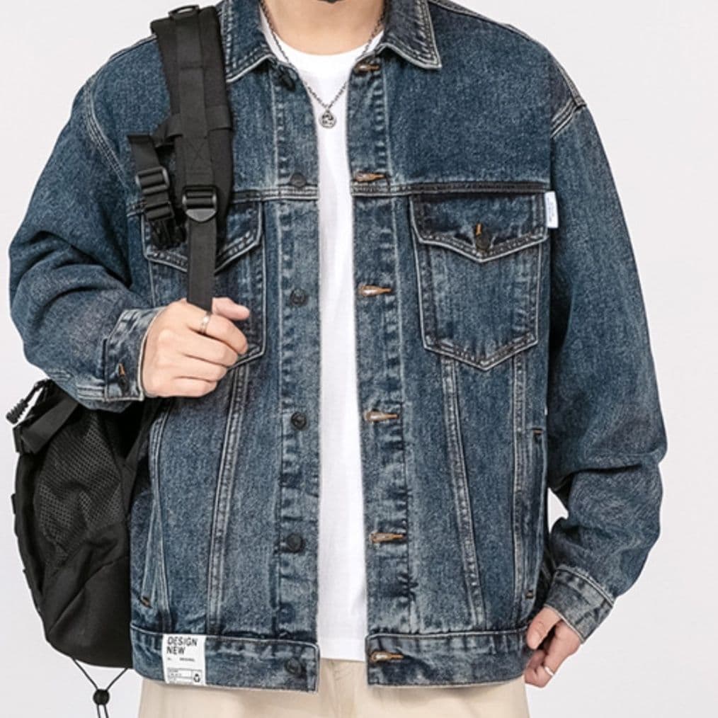 50代メンズファッション アウター　ゆったりシルエット 【デニムジャケット】