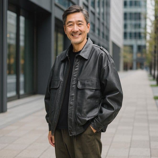 50代メンズファッション　アウター大人の【本革ジャケット】