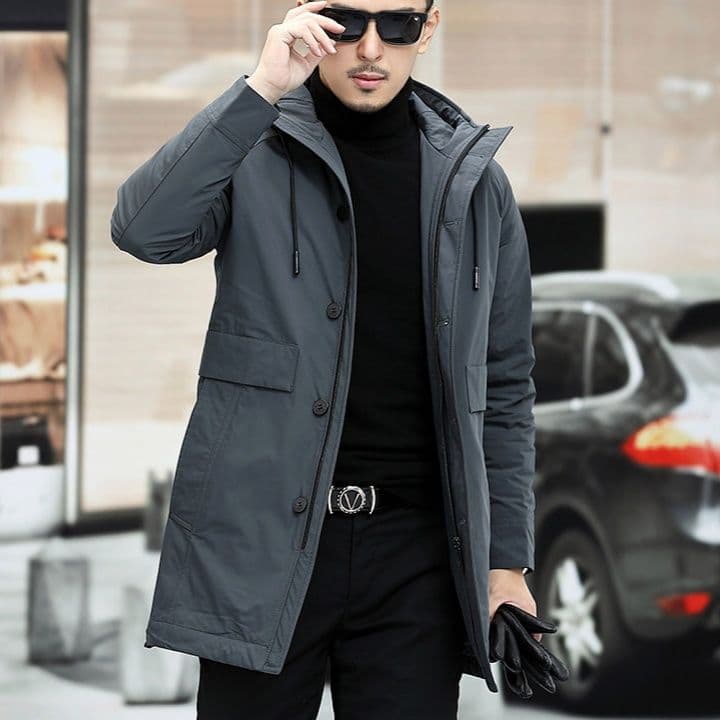50代メンズファッション アウター 大人の上質【フード付コート】