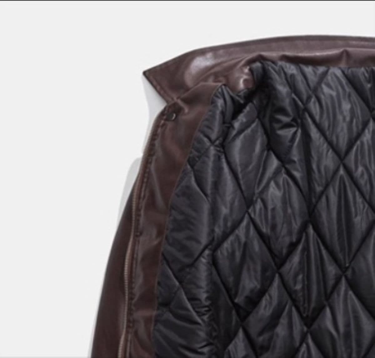 50代メンズファッション　アウター　本革のような上質な風合い【ブルゾンジャケット・革ジャン】