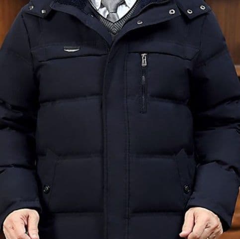 50代～60代メンズ アウター 年代を選ばないシニア向け【防寒フード付きダウンジャケット】
