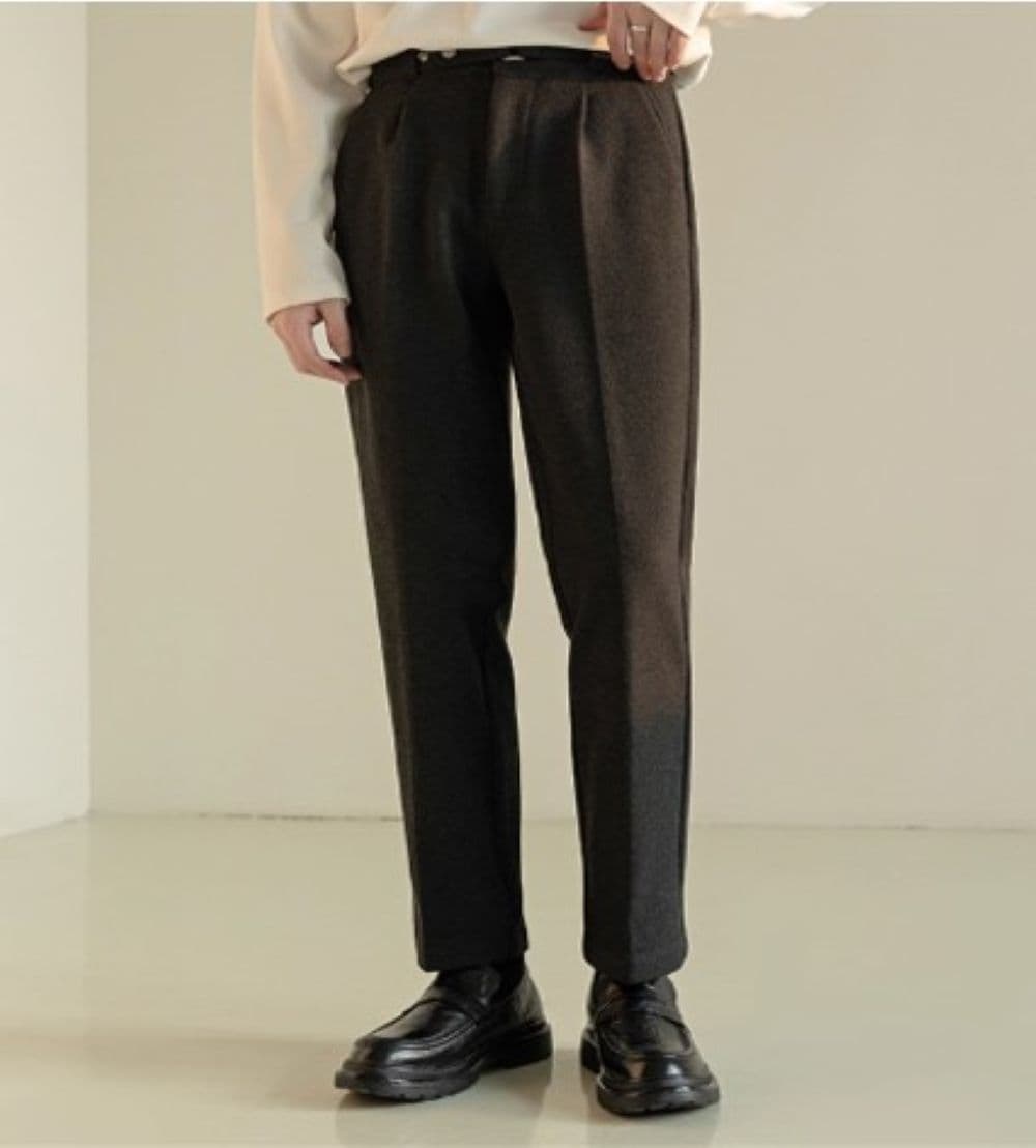 50代メンズファッション パンツ/ズボン テーパードきれいめなスラックス