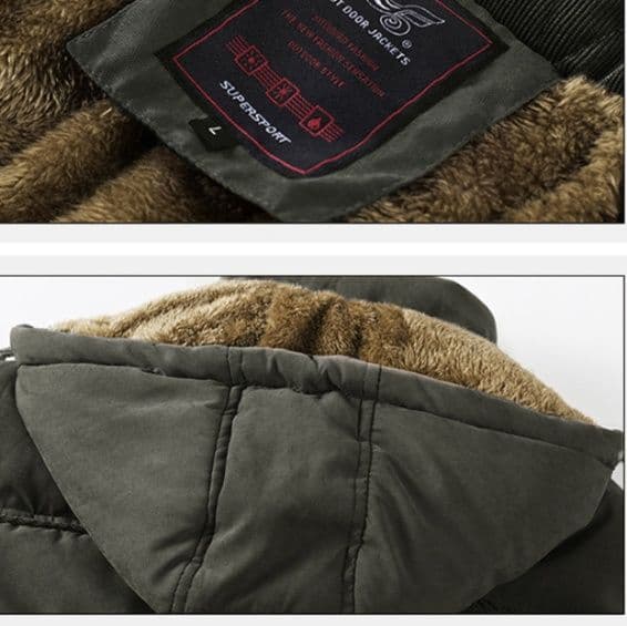 50代メンズファッション 中綿入り【ボリュームネックフード付き防寒ジャケット】L～４XL