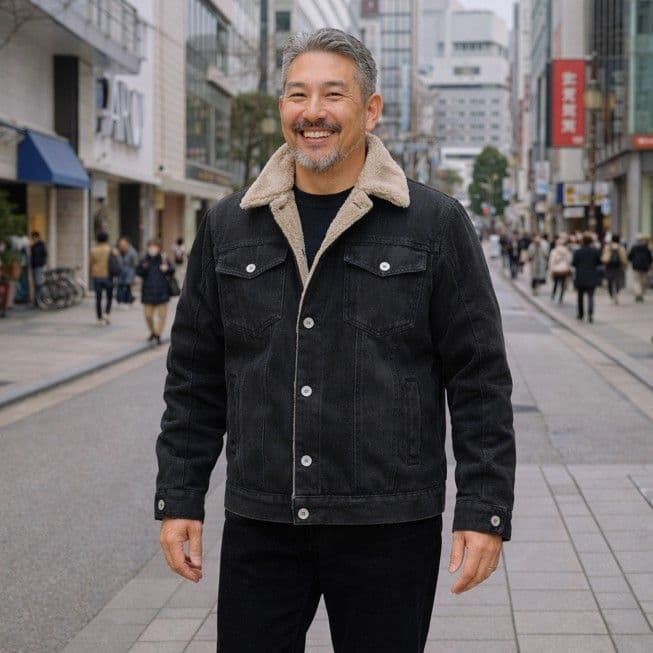 50代メンズファッション 【裏起毛デニムジャケット】 暖か仕様 全3色