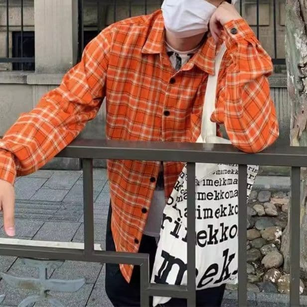 50代メンズファッション トップス ゆったり【チェック柄シャツジャケット】