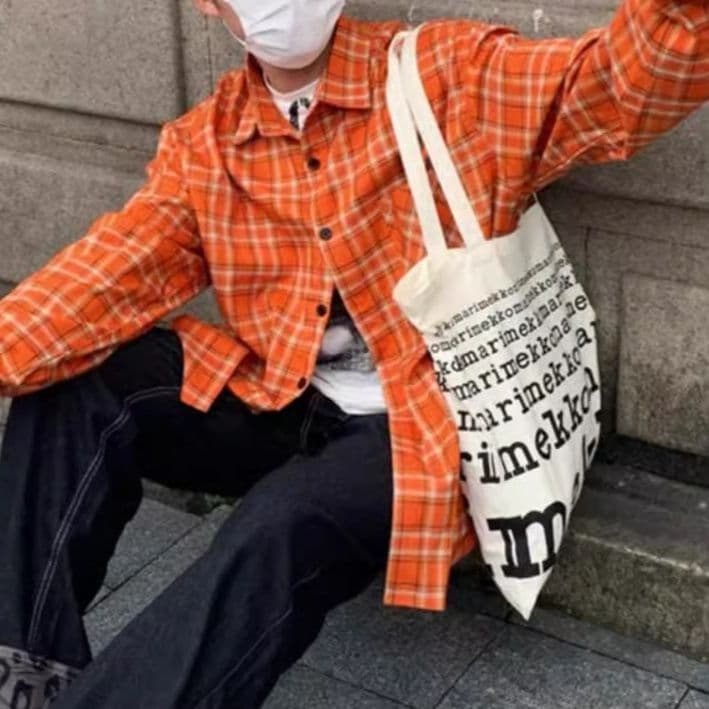 50代メンズファッション トップス ゆったり【チェック柄シャツジャケット】