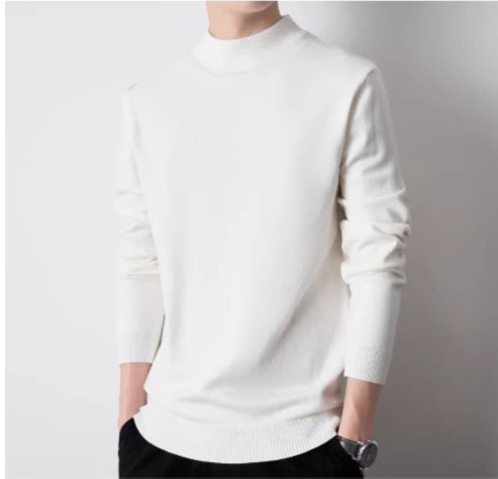 50代メンズファッション トップス 上品【モックネック・ニットセーター】