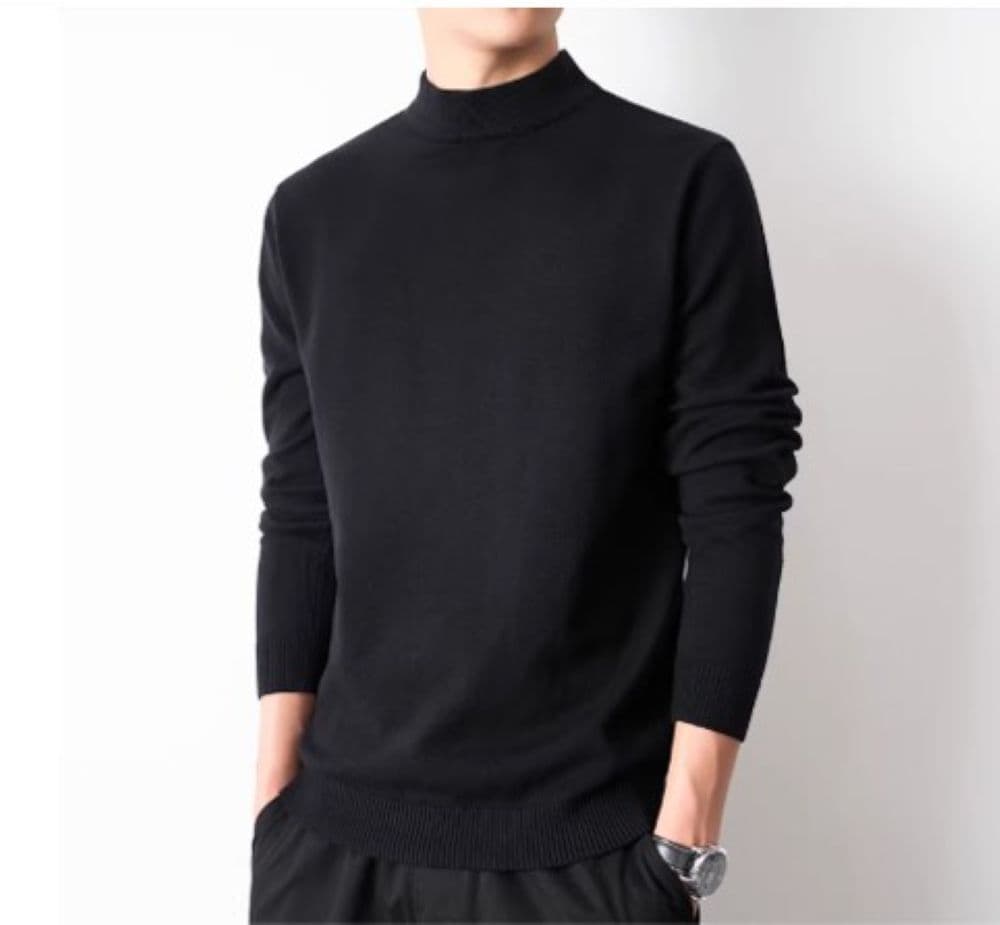 50代メンズファッション トップス 上品【モックネック・ニットセーター】