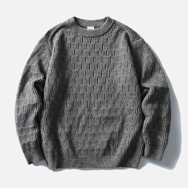 50代メンズファッション　春の【長袖ニットセーター 】3カラー