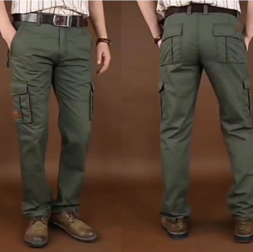 50代メンズファッション パンツ 多機能ポケット【カーゴワークパンツ】