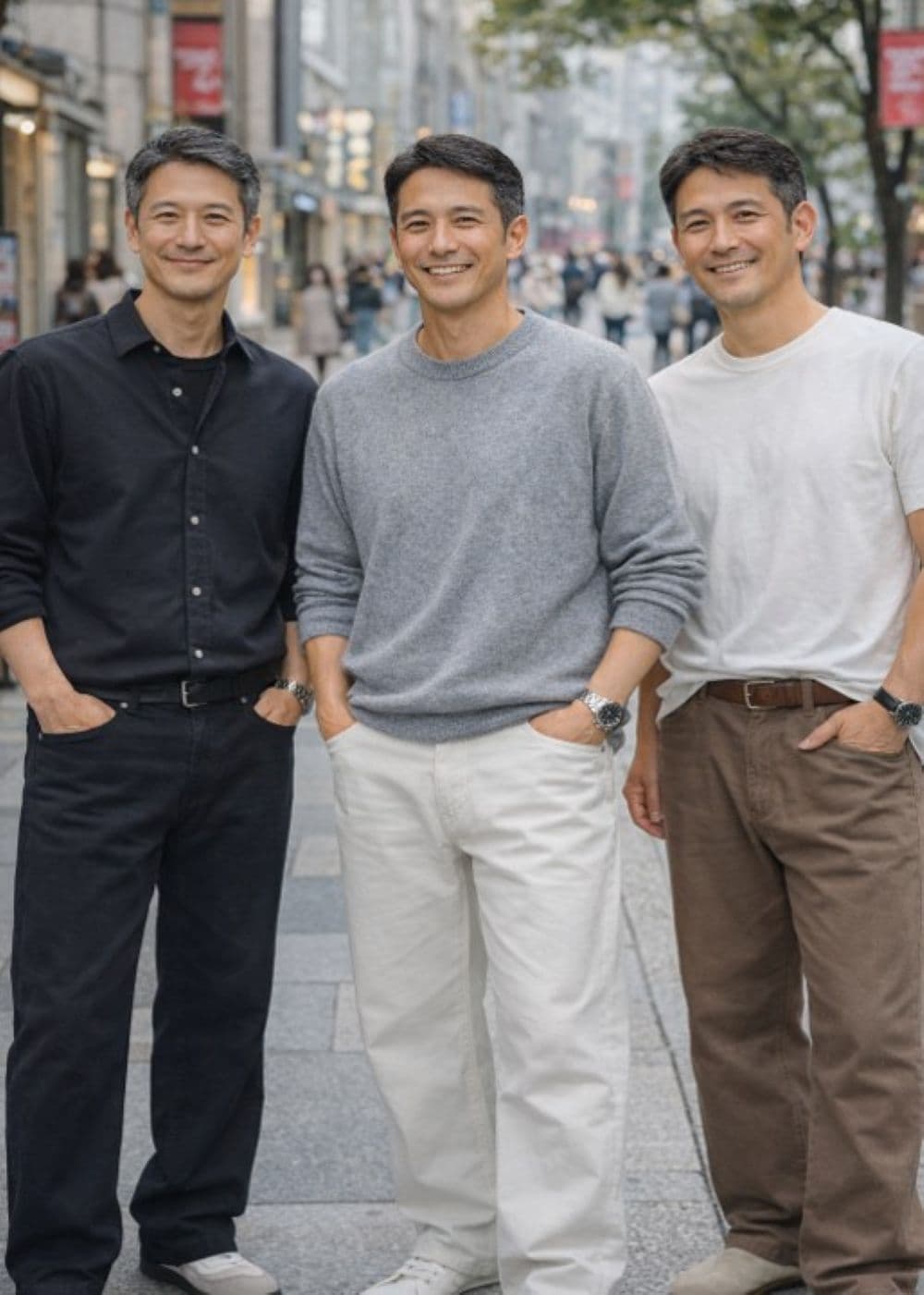 大人のゆったりストレートワイドパンツ　【綿ロングパンツ】