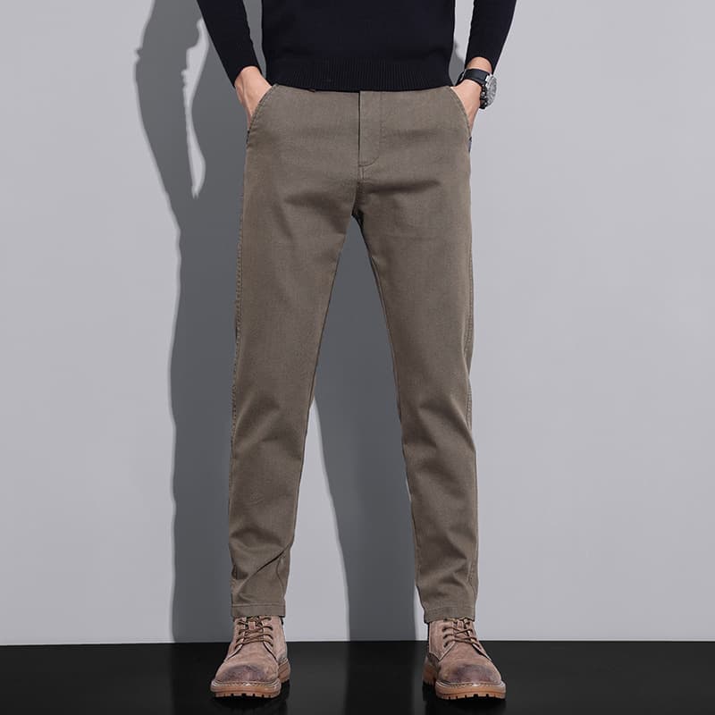 50代メンズファッション  ストレッチ素材【シンプル綿パンツ】