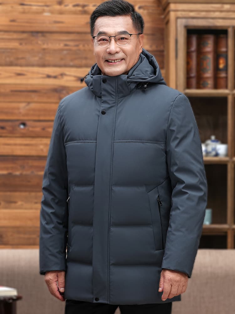 60代メンズファッション アウター ベーシック【中綿フードジャケット】