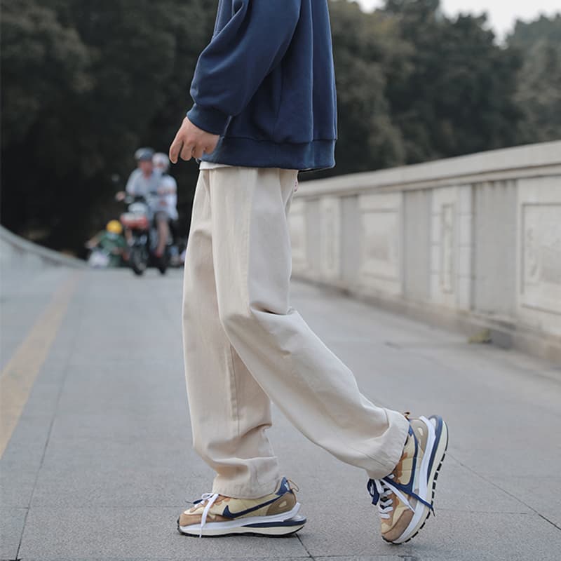 50代メンズファッション パンツ/ズボン ゆったりワイドシルエット リラックスパンツ