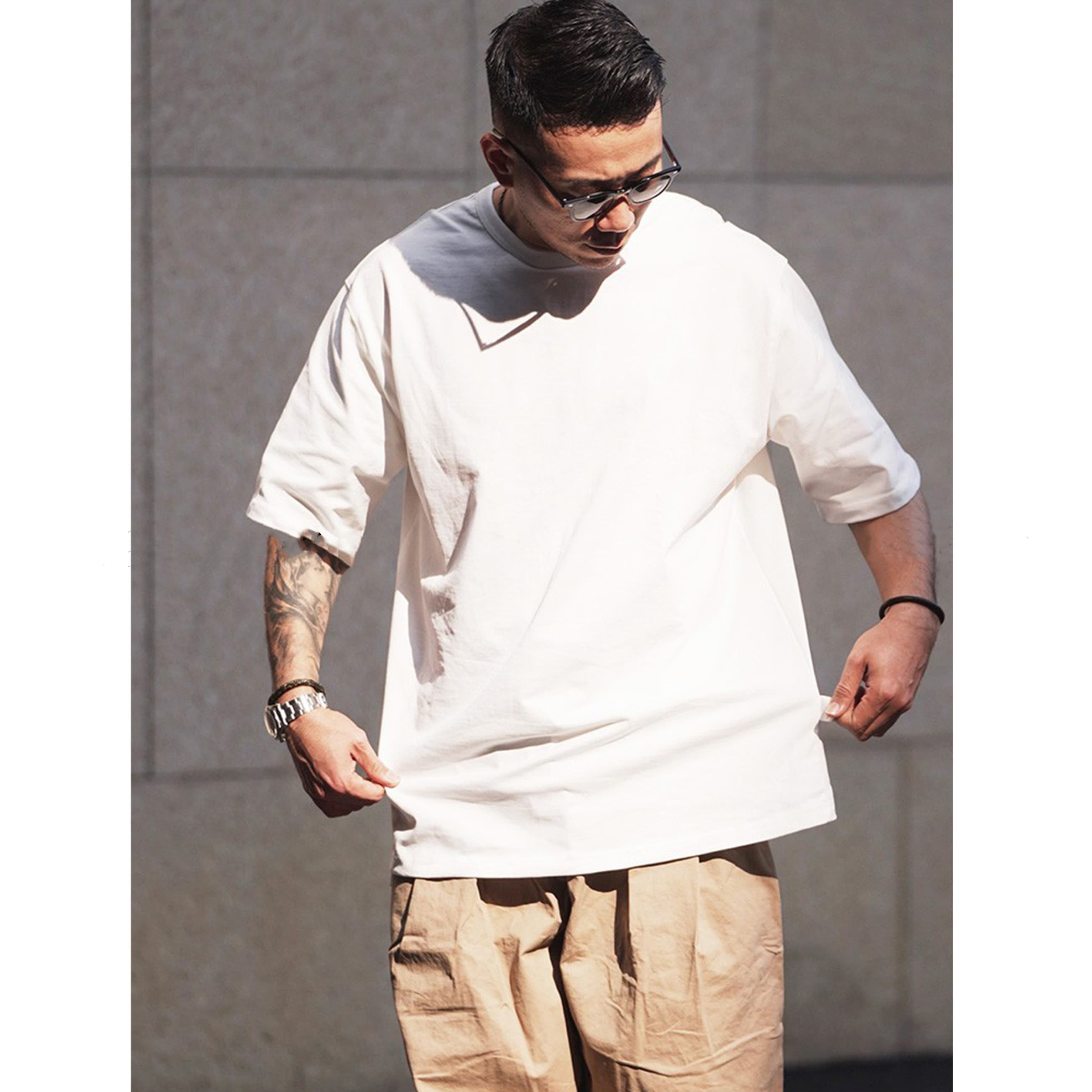 50代メンズファッション ゆとりシルエット・コットン  【ワイドフィットTシャツ】4カラー