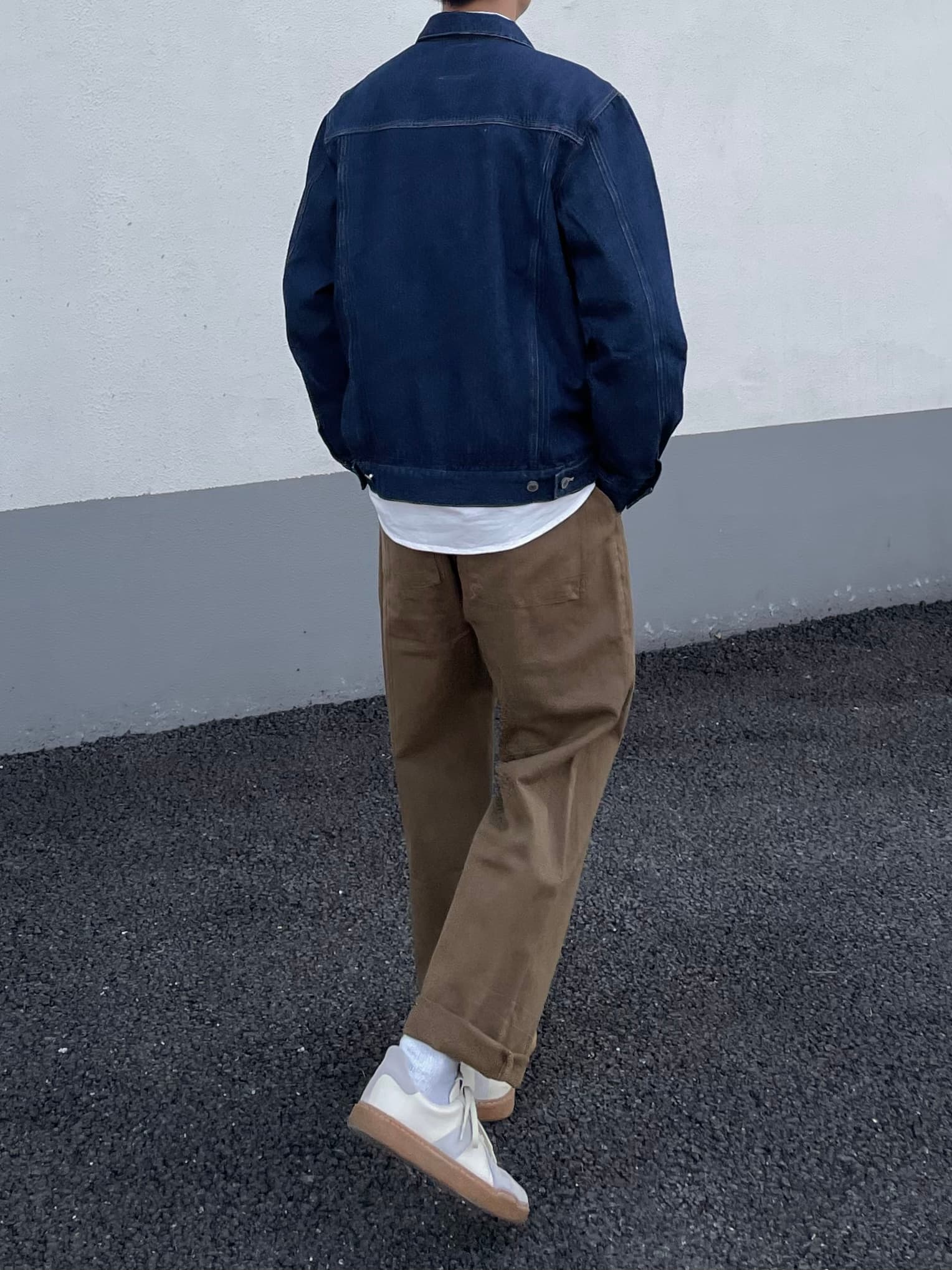 50代メンズファッション パンツ/ズボン リラックスストレートチノパンツ