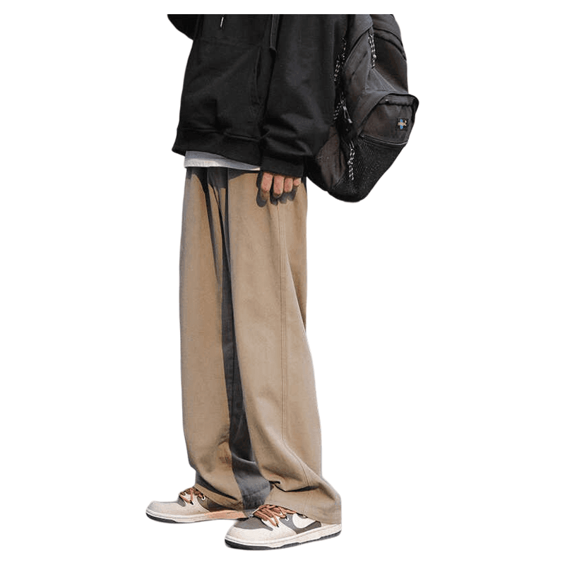 50代メンズファッション パンツ/ズボン ゆったりワイドシルエット リラックスパンツ