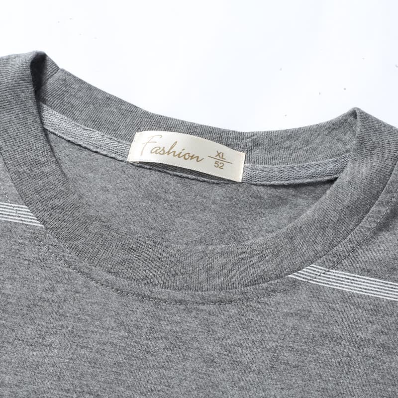 50代メンズファッション トップス ボーダーデザイン 半袖カジュアルTシャツ