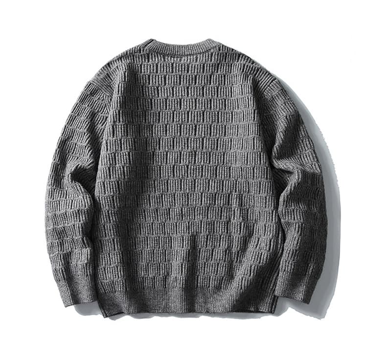 50代メンズファッション　春の【長袖ニットセーター 】3カラー