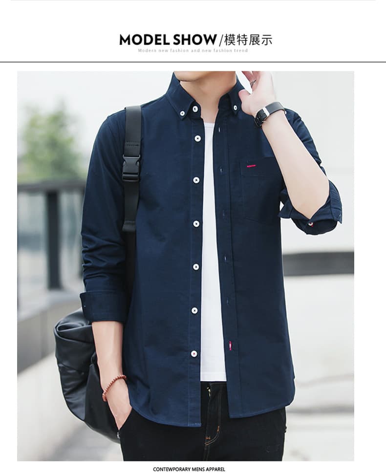 50代メンズファッション  上質コットン  【ボタンダウン・シャツ】