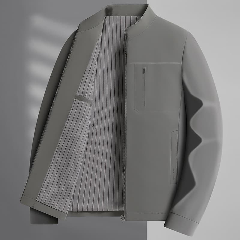 50代メンズファッション アウター スタンドカラー【おしゃれな薄手ジャケット】 ビッグサイズ対応