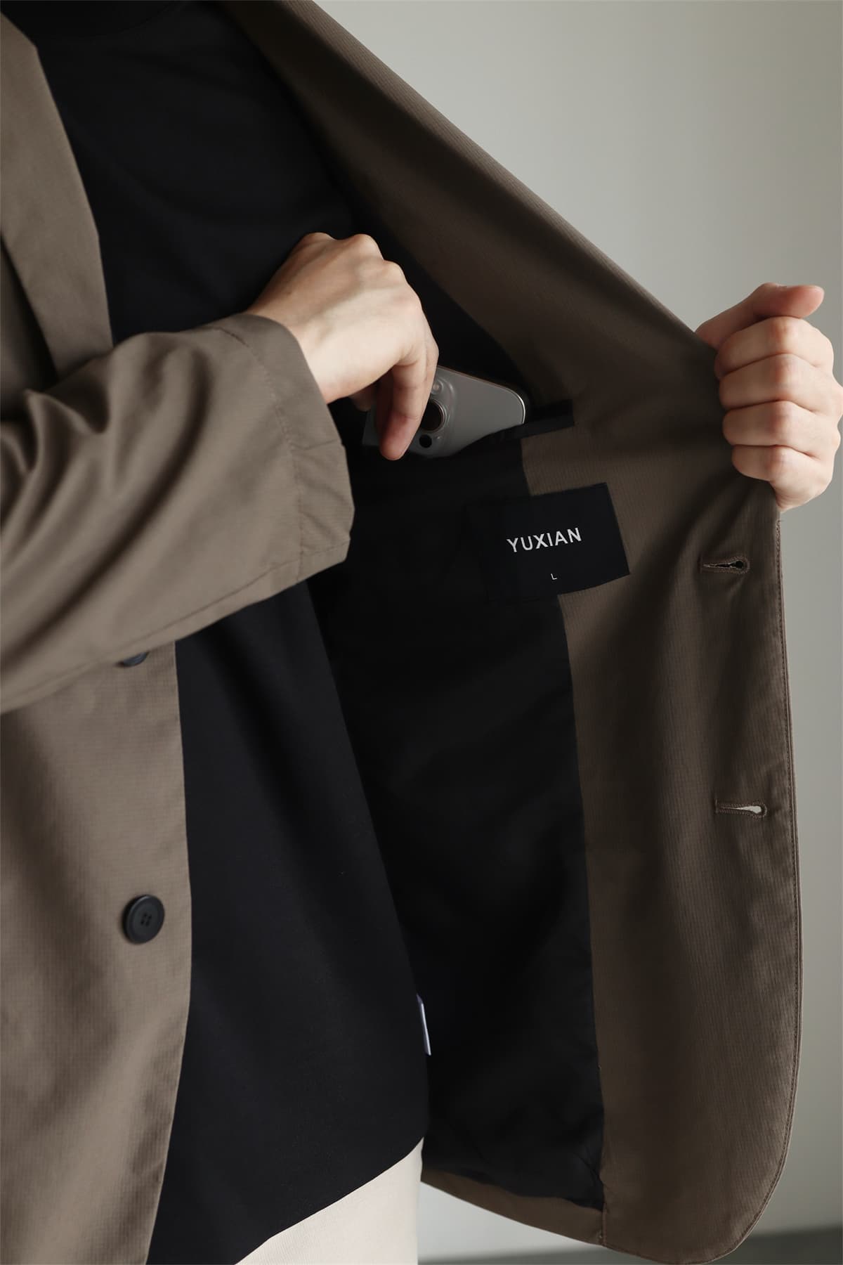 50代メンズファッション  軽量素材の【テーラードジャケット】 2カラー