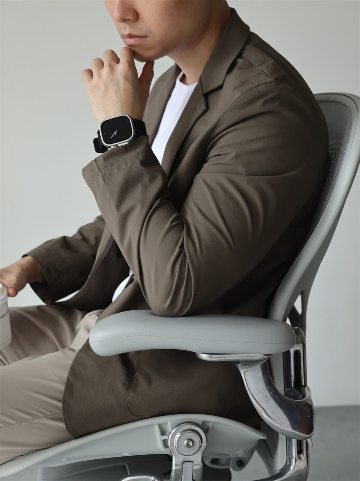 50代メンズファッション  軽量素材の【テーラードジャケット】 2カラー